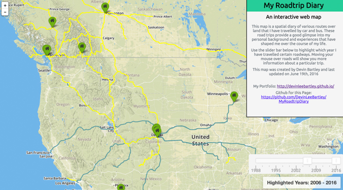 Road Trip Map